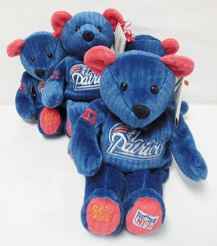 Salvinos NFL Team Bears, New England Patriots #1<br>Commemorative Plush Bear<br>(Click Picture-FULL DETAILS)